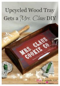 Mrs Claus Cookie Co tray