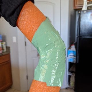 duct tape the elbow